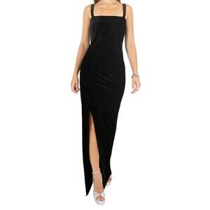 Black Halo Eve Dress Domino Gown Laurel Berman black size 10